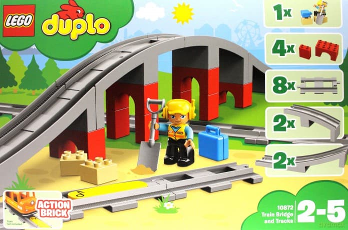LEGO DUPLO Tory kolejowe i wiadukt (10872)
