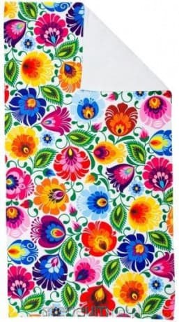 Ręcznik - łowicki biały 50x100 cm