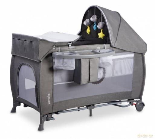 Łóżeczko, kojec turystyczny Simon+ Len Szary