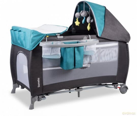 Łóżeczko, kojec turystyczny Simon+ Len Turkusowy