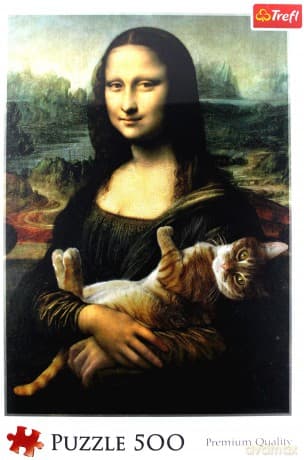 TREFL 500 el. Mona Lisa i kot Mruczek