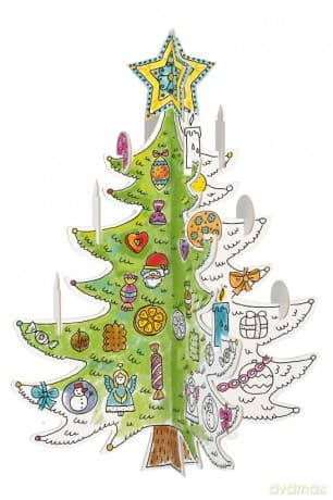 Choinka kolorowanka XXL