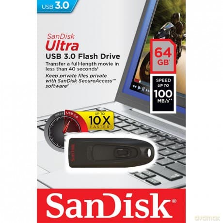 Sandisk Pendrive Cruzer Ultra 64Gb USB 3.0
