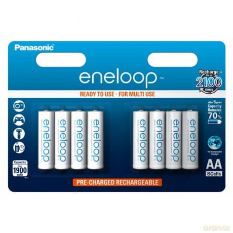 Panasonic Eneloop R6/AA 1900mAh – 8 szt blister
