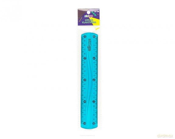 Linijka elastyczna 20 cm niebieska