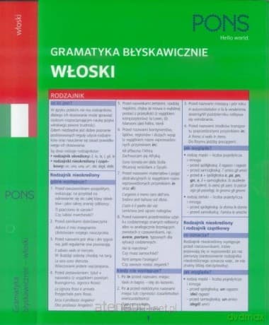 Gramatyka błyskawicznie. Włoski