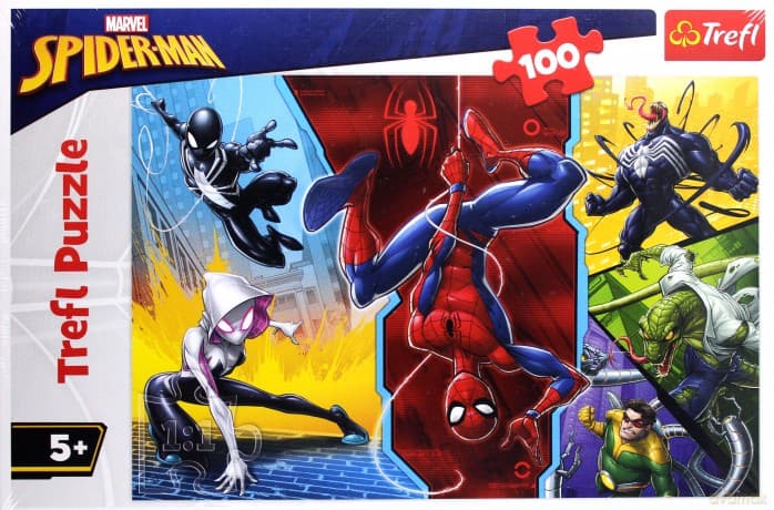 TREFL 100 el. - Spiderman, Do góry nogami