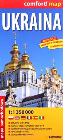Comfort! map Ukraina 1:1 350 000 mapa