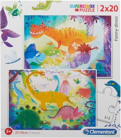 CLEMENTONI 2x20 el. Funny Dinos