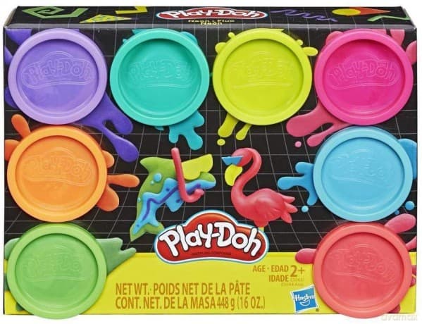 Masa plastyczna Play-Doh 8-pak kolorów Neon