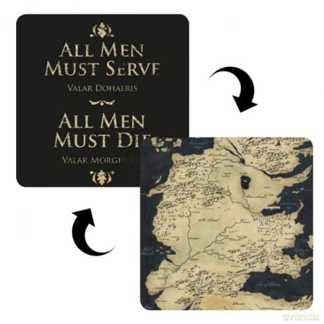 Gra o Tron All Men Must Serve Lenticular Podstawka