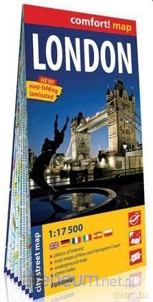 Comfort!map Londyn (London) 1:17 500 plan miasta