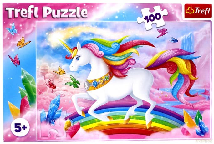 TREFL 100 el. - W kryształowym świecie jednorożców