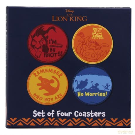 Disney Król Lew (The Lion King) Zestaw 4 podstawek