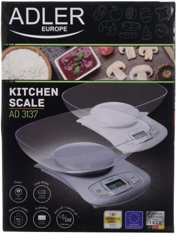 Waga kuchenna z misą Adler AD 3137s