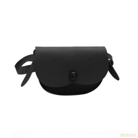 Saszetka nerka dziecięca z paskiem Puppy czarna