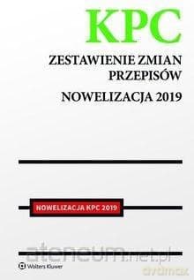 KPC. Zestawienie zmian przepisów. Nowelizacja 2019