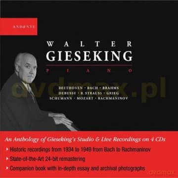 Walter Gieseking: An Anthology Of Gieseking's Studio & Live