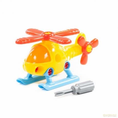 Wader-Polesie 76663 Klocki-transport Śmigłowiec (w siatce)