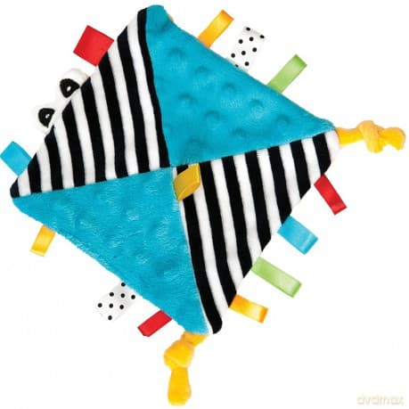 Niebieski Kontrastowy szeleścik przytulanka