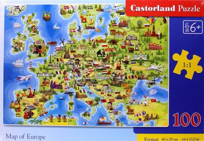 CASTORLAND 100 el. Mapa Europy / Map of Europe