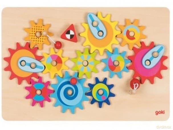 Duża plansza z kołami zębatymi