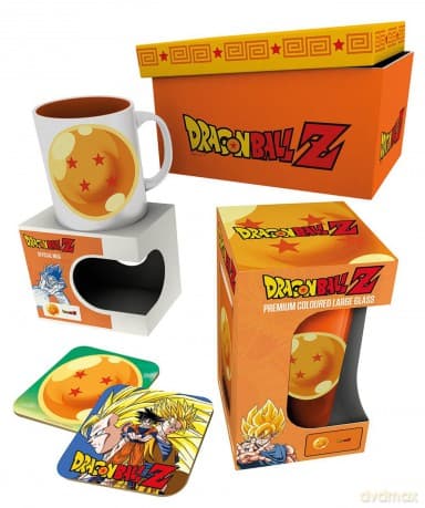 Dragon Ball Z: Goku Zestaw Kubek + Szklanka + 2 podkładki