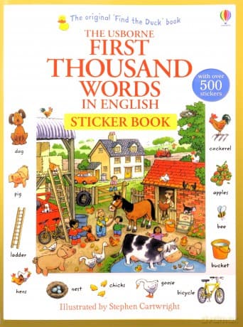 First Thousand Words in English Sticker Book - Heather Amery