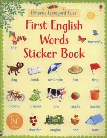 First English Words Sticker Book - Heather Amery