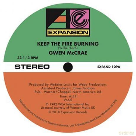 Gwen Mccrae: Keep The Fire Burning / Funky'sensation